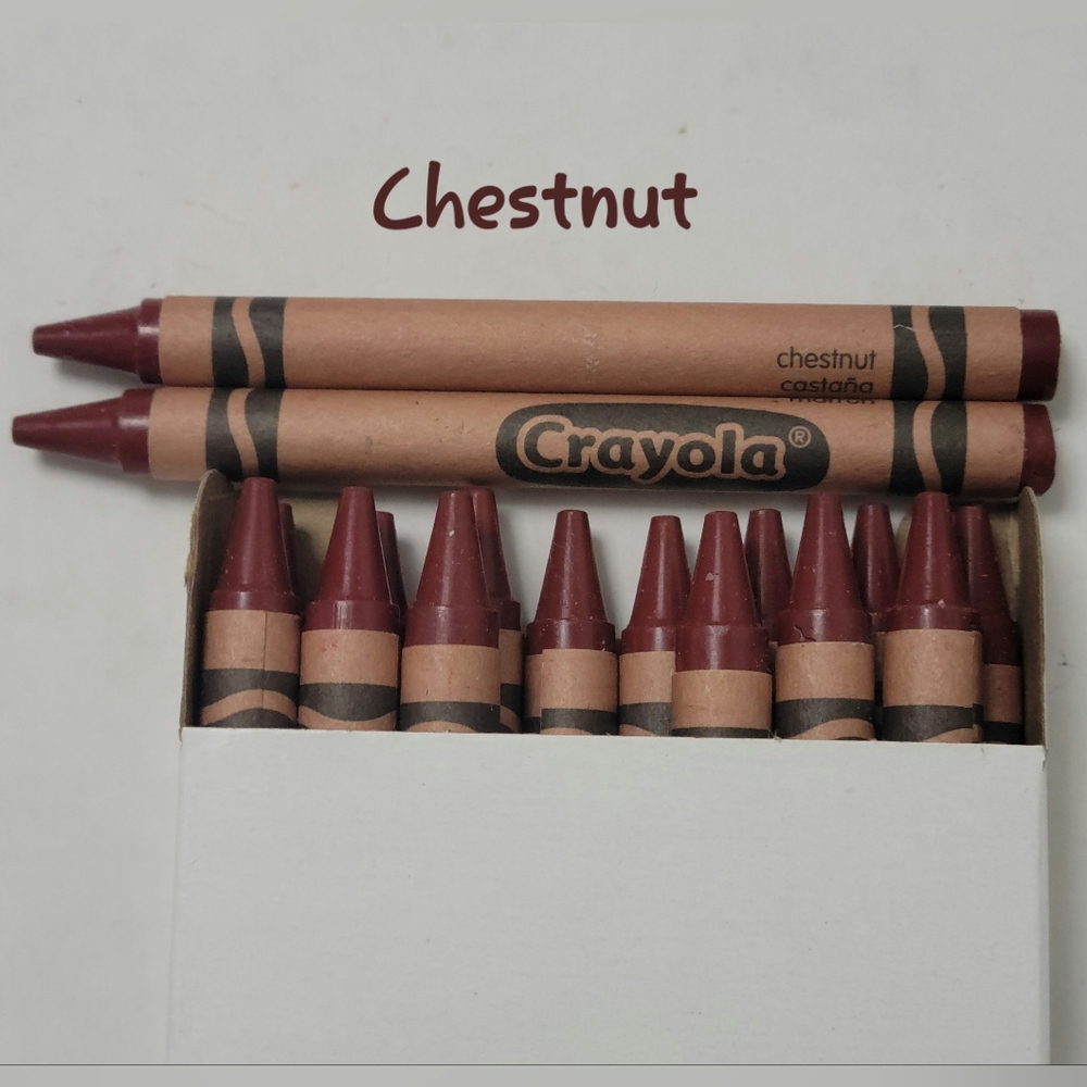 16ct Crayola Crayons (Chestnut) Single Color Bulk Lot